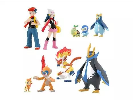 Набор Pokemon Scale World Sinnoh Region Set of 9 Figures Bandai Spirits