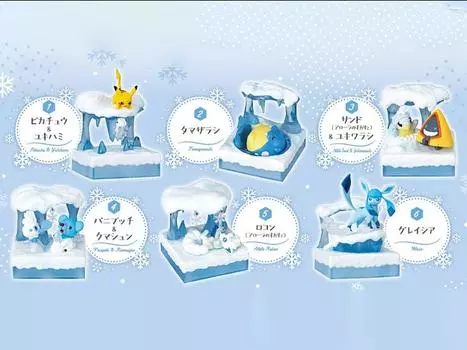 Набор Pokemon World 3 Frozen Snow Field Boxed Set of 6 Figures Re-Ment