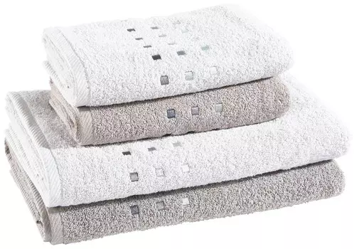 Набор полотенцев Esposa, 50x100 см, антрацит/серебристый