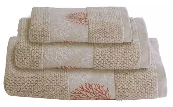 Набор полотенец 4 50 х 100 см песочный Marine Business, бежевый