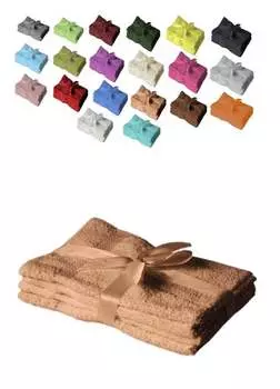 Набор полотенец 4 шт. 50 х 100 см терракотовый Sdseetraum, бежевый