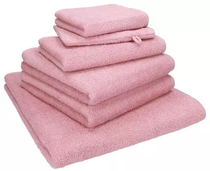 Набор полотенец Betz из 6 предметов БЕРЛИН Пляжное полотенце из 100% хлопка, полотенца для рук, гостевое полотенце, мыльное полотенце и рукавица для мытья цвет - голубиный - БЕРЛИН Betzshop, розовый