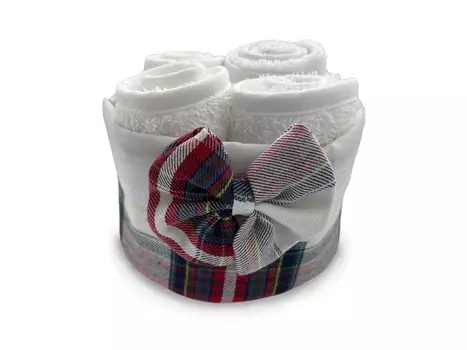 Набор полотенец Daunex Scotland Sponge, 3030 см, 4 шт