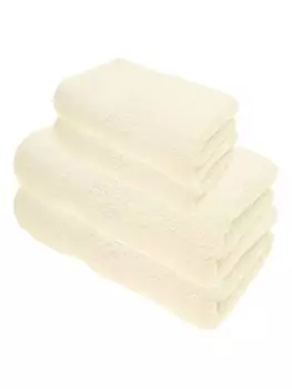 Набор полотенец для душа Julie Julsen ORGANIC, 4 шт.: 2 полотенца для душа и 2 полотенца для рук, натуральный белый., бежевый