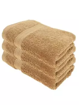 Набор полотенец для душа Julie Julsen ORGANIC, 3 шт., 70x140, пастельно-коричневый