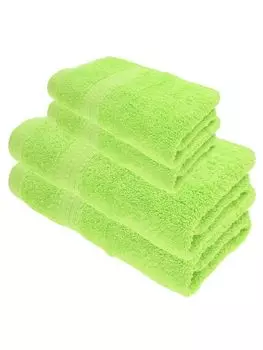 Набор полотенец для душа Julie Julsen ORGANIC, 4 шт.: 2 полотенца для душа и 2 полотенца для рук, цвета яблока.