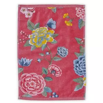 Набор полотенец для гостей Grace Grand Spa из 3 георгинов с цветочным принтом, королевский синий/темно-синий, один размер Beddinghouse, красный