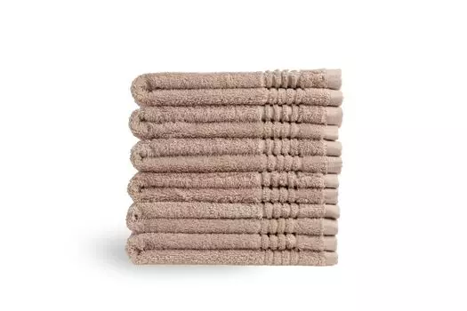 Набор полотенец для гостей Phlox Supreme Collection — 6 предметов — 100% египетский хлопок — 650 г/м — мягкие — 30x50 см — терракотовый, красный GTeyes, серо-коричневый