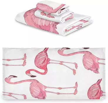 Набор полотенец Dreamtimes Flamingo, 3 предмета