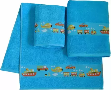 Набор полотенец Dyckhoff "Автомобиль" (3 шт.), синий