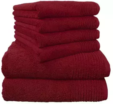 Набор полотенец Dyckhoff "Блестящий" (комплект (6 шт.), цвет kirsche