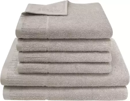 Набор полотенец Dyckhoff "Мост", (комплект, 6 шт., 2 банных полотенца (70х140 см) - 4 полотенца для рук (50х100 см), 4 полотенца для рук (50х100 см), 2 полотенца для душа (70х140 см) (6 шт.), бежевый