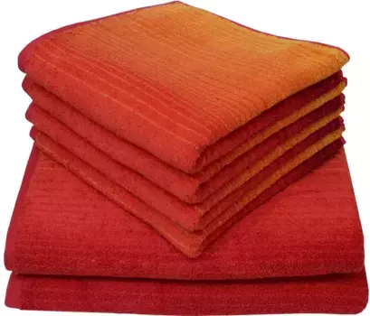 Набор полотенец Dyckhoff "с цветовым градиентом" (6 шт.), красный
