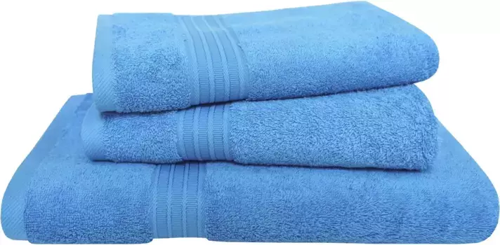 Набор полотенец Dyckhoff "Сиена" 2 полотенца для рук (50х100см), 1 полотенце для душа (70х140см) (3 шт.), цвет azur