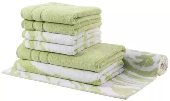 Набор полотенец Egeria "MARBLE" (7 шт.), светло-зеленый