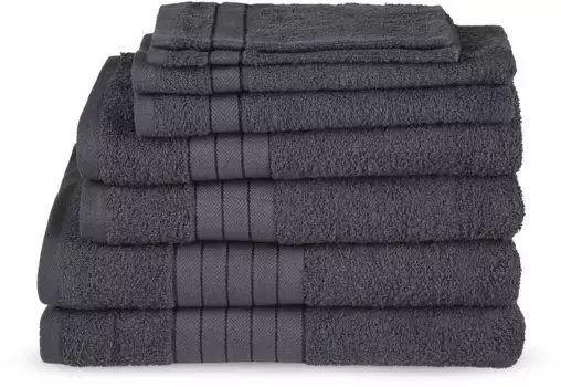Набор полотенец Emotion "Uni" (8 шт.), с большим выбором цветов, цвет anthrazit