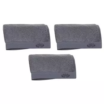 Набор полотенец framsohn Botanic Deluxe (3 шт), 50 см, антрацитовый