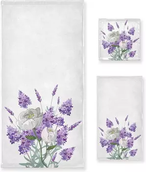 Набор полотенец GZHJMY, фиолетовый