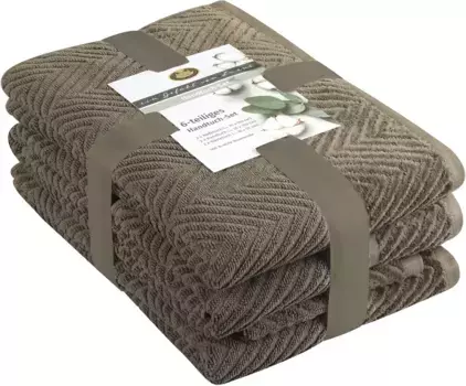 Набор полотенец Gzze "Виола" (6 шт., 2 банных полотенца 70х140 см - 2 гостевых полотенца 30х50 см - 2 полотенца для рук 50х100 см) (6 шт.), цвет schokobraun