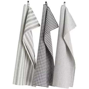 Набор полотенец H&M Home Cotton 3 предмета, темно-серый