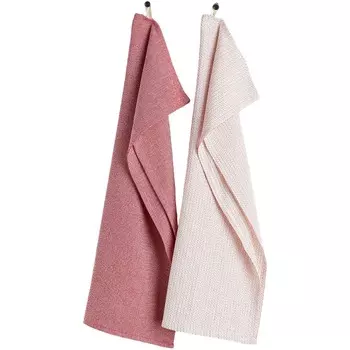 Набор полотенец H&amp;M Home Cotton Patterned 2 предмета, красный