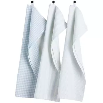 Набор полотенец H&amp;M Home Cotton Patterned 3 предмета, голубой