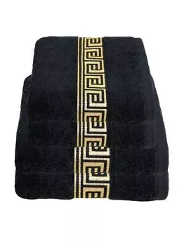 НАБОР полотенец Julie Julsen 2x 70/140 и 2x 50/100 Полотенца Julie Julsen цвет: ЧЕРНЫЙ-ЗОЛОТОЙ