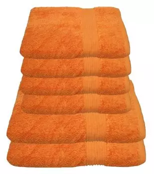 НАБОР полотенец Julie Julsen 2x 70/140 и 4x 50/100 Цвет полотенец Julie Julsen: оранжевый, коричневый