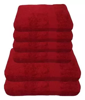 НАБОР полотенец Julie Julsen 2x 70/140 и 4x 50/100 Полотенца Julie Julsen цвет: Бордо, красный