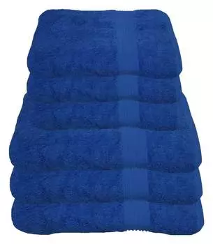 Набор полотенец Julie Julsen 600 г/м, королевский синий, 6 шт. 3 банных полотенца 3 полотенца для рук.