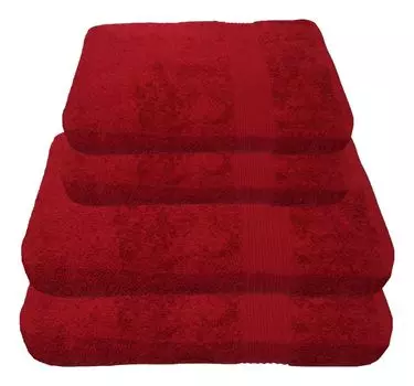 Набор полотенец Julie Julsen Бордо, набор: 2 банных полотенца и 2 полотенца для рук., красный