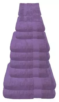 Набор полотенец Julie Julsen лавандовый, набор: 2 шт. 4 руки. 2 гостя. 2 стирки., синий