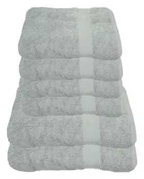 Набор полотенец Julie Julsen серебро, комплект: 2 банных полотенца и 4 полотенца для рук., черный