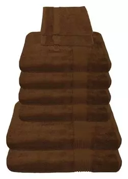 Набор полотенец Julie Julsen, шоколадно-коричневый