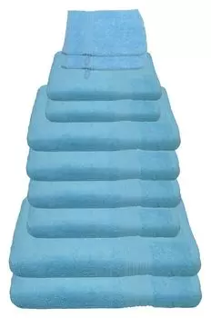 Набор полотенец Julie Julsen светло-голубой, набор: 10 шт. 4 руки. 2 гостя. 2 стирки., светло-синий