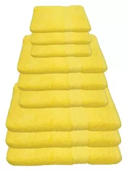 Набор полотенец Julie Julsen желтый, набор: 9 шт.: 3 банных полотенца, 3 полотенца для рук, 3 гостевых полотенца.