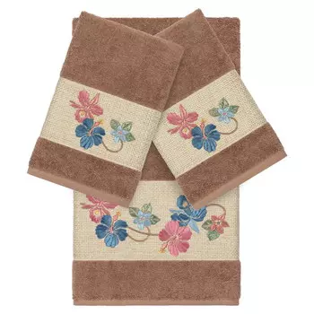 Набор полотенец Linum Home Textiles Caroline, кофейный