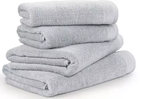 Набор полотенец Mve "POOLSIDE", (набор, 4 шт., 4x полотенца 50/100 см) (4 шт.), цвет silver
