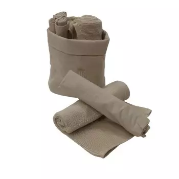 Набор полотенец PHP Home Philosophy Joy Basket With Sponge And Cotton, 8 шт, льняной