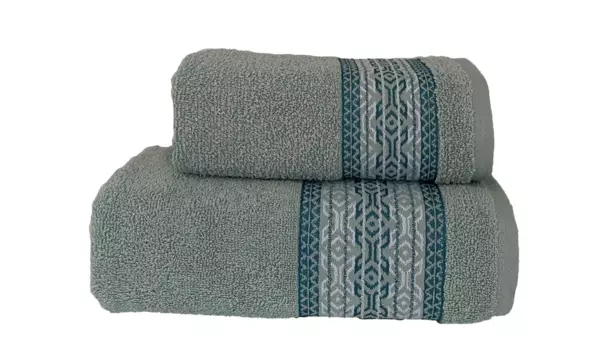 Набор полотенец Re Sole Lisa, 55х105/40х60, серо-бирюзовый