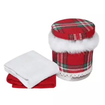 Набор полотенец Re Sole Tartan Washing Jar, 2 шт, красный/белый