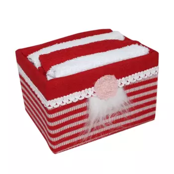 Набор полотенец Re Sole Xmas Wash Basket, 4 шт, красный/белый