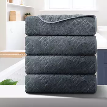 Набор полотенец с графическим рисунком ARL Home, серый