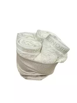 Набор полотенец с корзиной Borbonese Minimal Sponge, 3030 см, 4 шт, экрю