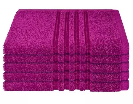 Набор полотенец Schiess шт Milano 5-teilig, 30x1x50 см, розовый