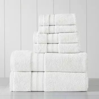 Набор полотенец SpunLoft из 6 предметов Modern Threads, цвет White