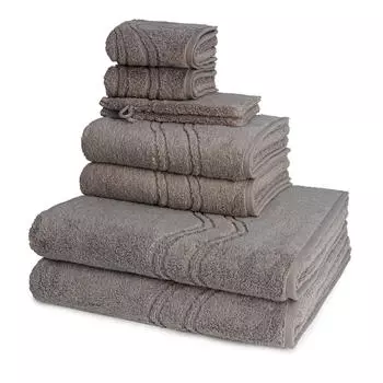 Набор полотенец TERRY SET Кашемировое ощущение 8 предметов Ross, коричневый