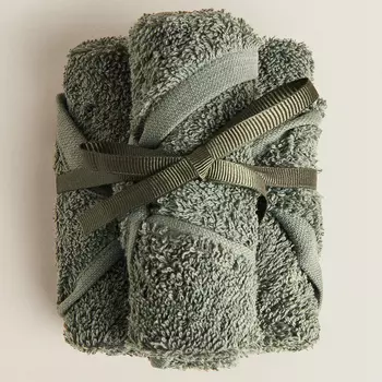 Набор полотенец Zara Home Cotton, 3 предмета, хаки