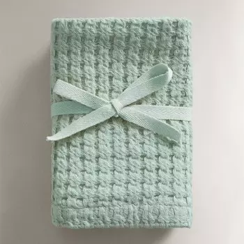 Набор полотенец Zara Home Waffle-knit Cotton Hand, 3 предмета, зеленый