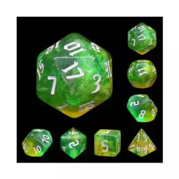 Набор Poly — Фея Тинкер с белым (7), Dice Sets - Resin/Acrylic - Rainbow & Multi-Colored (Foam Brain Games)